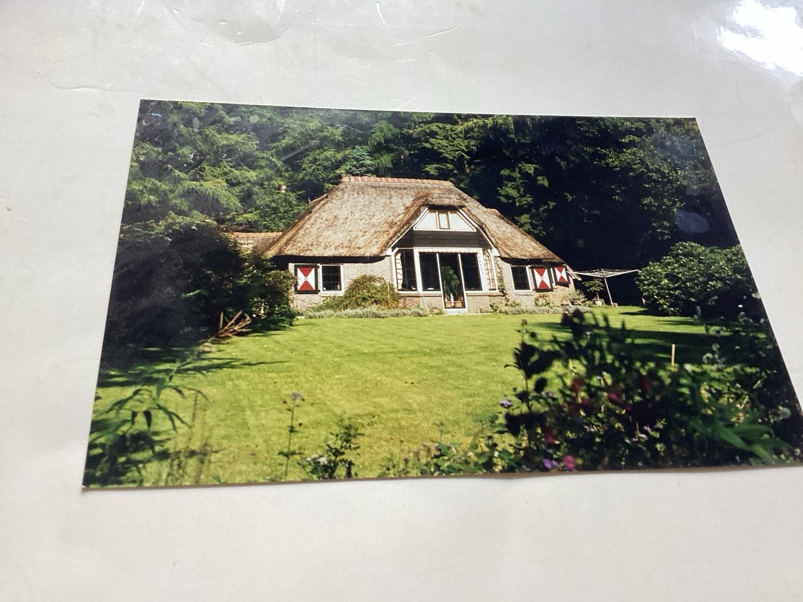 Foto van een huis plaats onbekend, Ophalen of Verzenden, Voor 1940, Gebruikt
