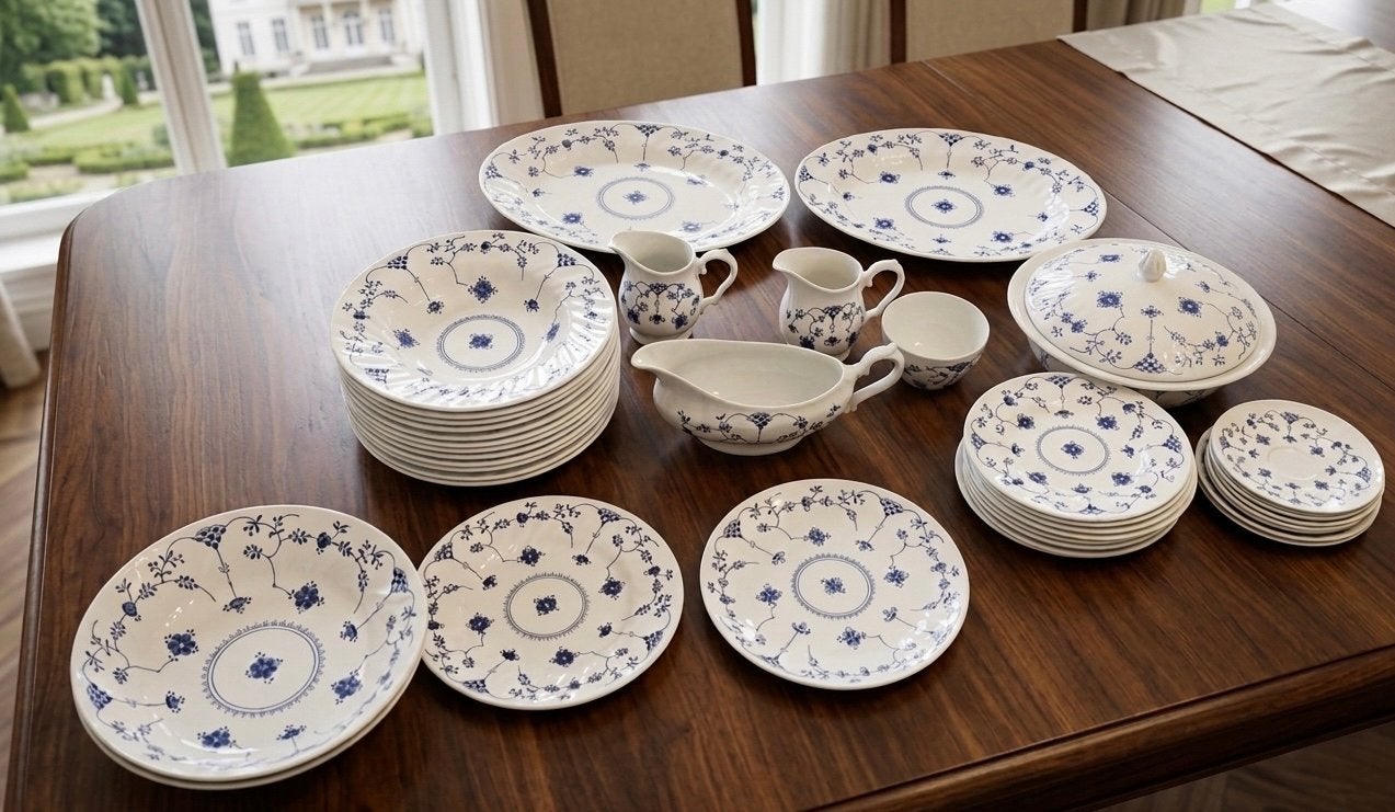Churchill The Georgian Collection Servies - 42 Delig, Gebruikt, Ophalen of Verzenden, Overige stijlen, Aardewerk