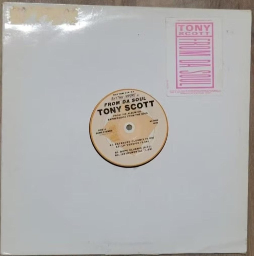 Tony Scott - From Da Soul, Ophalen of Verzenden, Gebruikt, 12 inch, Hiphop en Rap