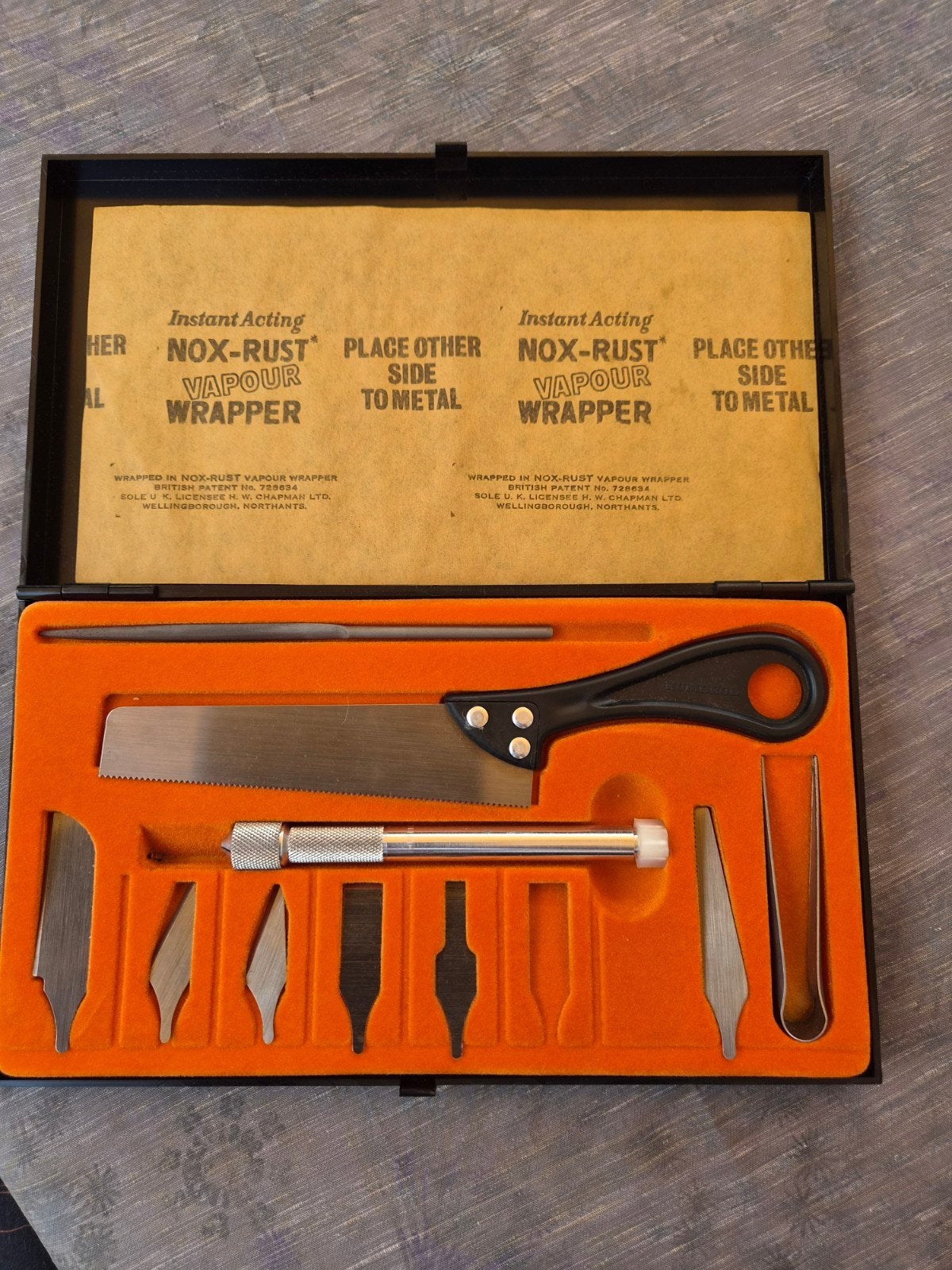 Vintage Humbrol Craft Tools Set - Modelbouw - mist 1 mesje n, Ophalen of Verzenden, Gebruikt