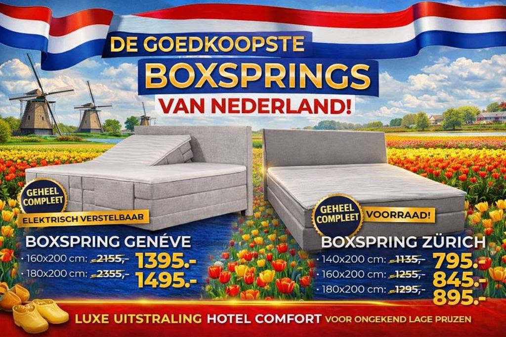 De goedkoopste boxsprings van Nederland