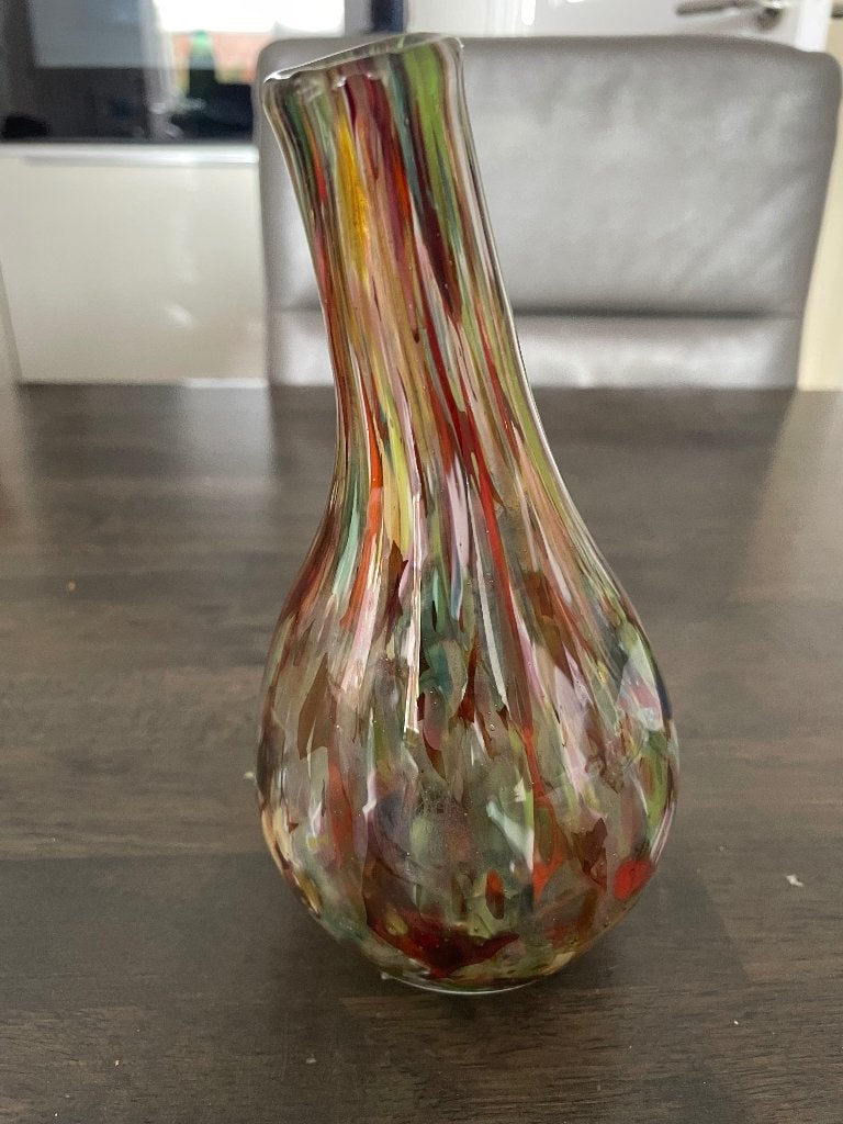 VINTAGE  Fidrio Pisa vaas 17 cm, Antiek en Kunst, Ophalen of Verzenden