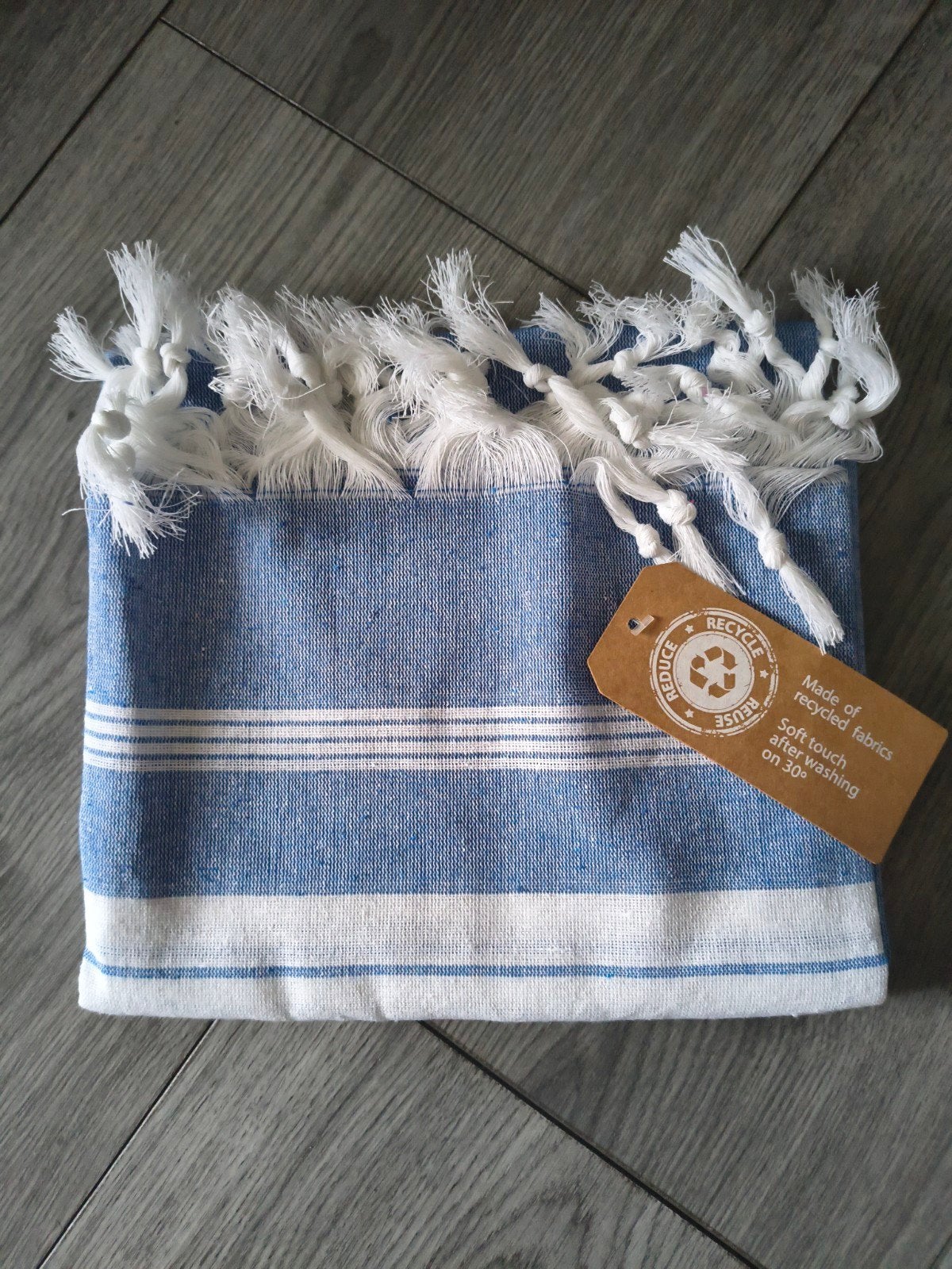 Nieuw tafelkleed - Blauw met witte strepen, Blauw, Nieuw, Ophalen of Verzenden, Rechthoek