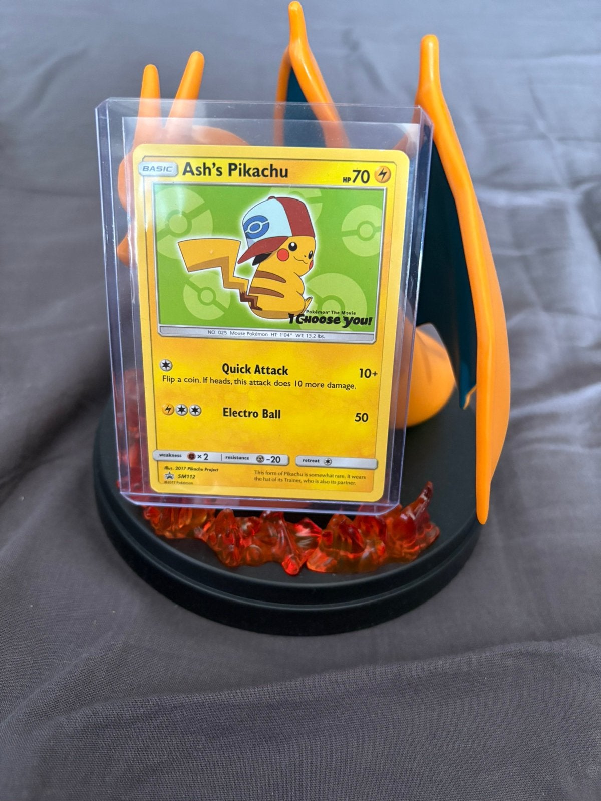Ash’s pikachu promo SM112, Hobby en Vrije tijd, Verzamelkaartspellen | Pokémon, Ophalen of Verzenden, Nieuw, Losse kaart