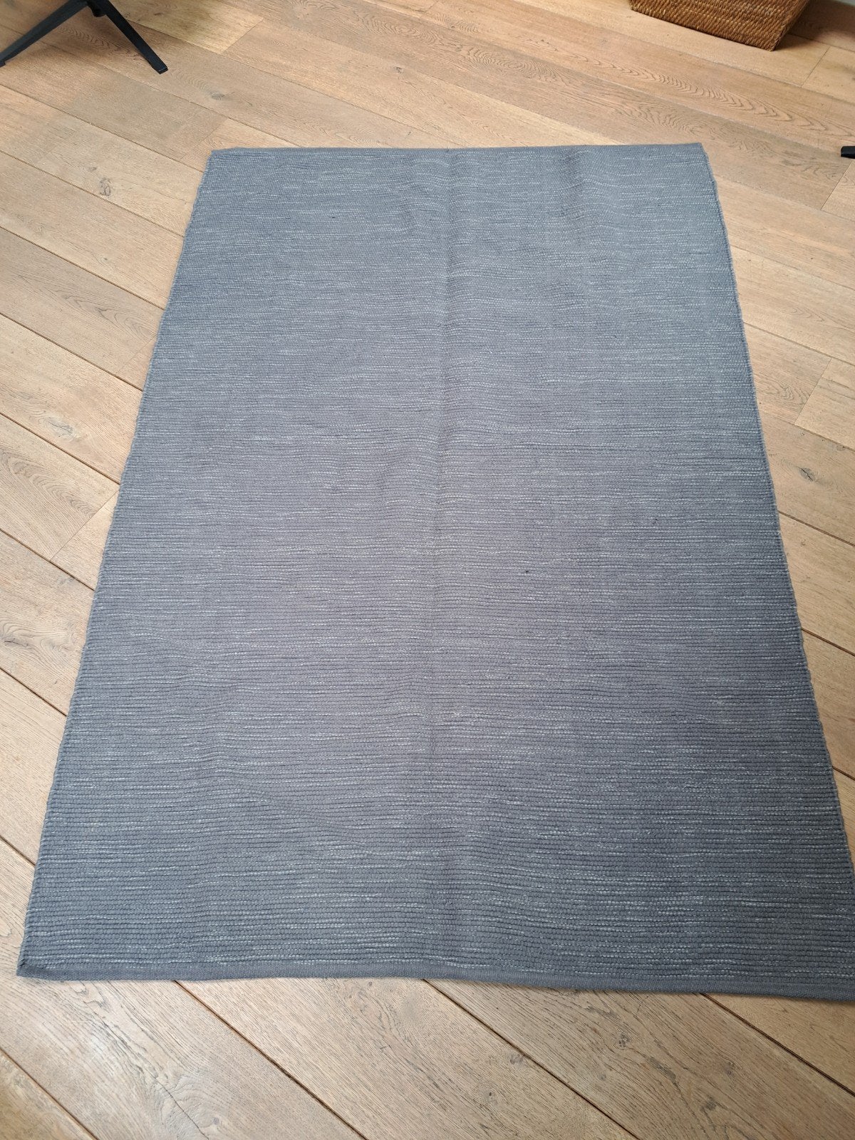 IKEA ERSLEV Vloerkleed - Grijs, 140x200 cm, Gebruikt, 100 tot 150 cm, Modern, Scandinavisch, Ophalen of Verzenden