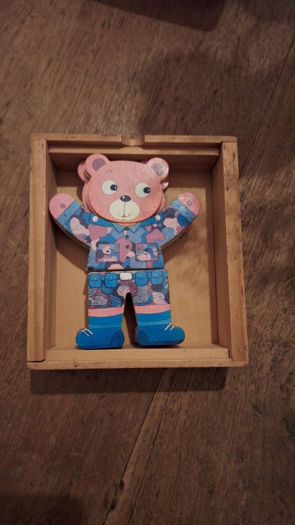 Houte beren aankleed spelletje. In nette staat en compleet, Kinderen en Baby's, Speelgoed | Houten speelgoed, Ophalen of Verzenden