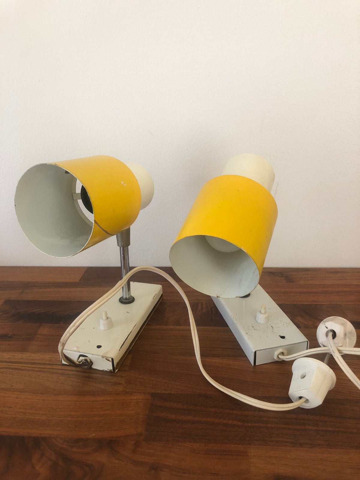 Vintage Hala Busquet wandlampen - set van 2, Ophalen of Verzenden, Gebruikt, Metaal