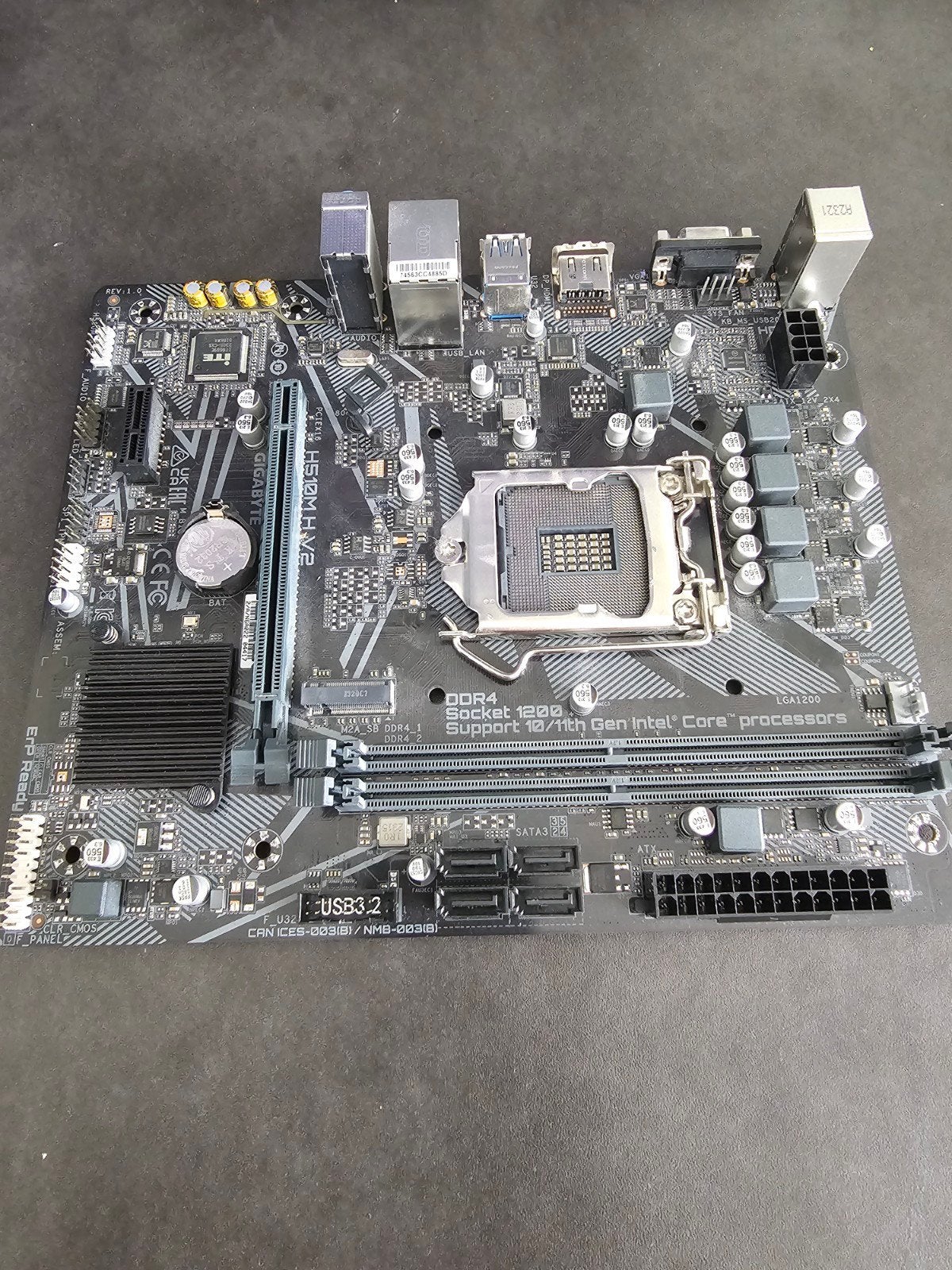 Gigabyte H510M H V2 Moederbord - LGA1200, DDR4, Computers en Software, Moederborden, LGA1200, DDR4, Ophalen of Verzenden, Zo goed als nieuw
