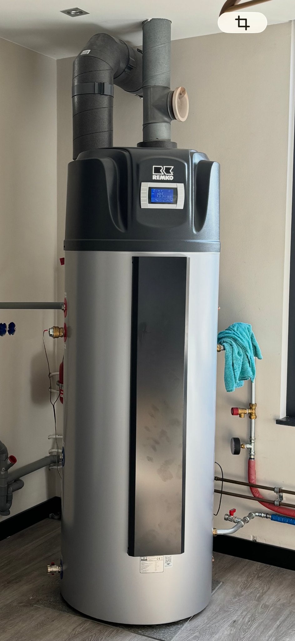 Remko warmtepompboiler 301 PVS - Efficiënt en Duurzaam, Ophalen, Overige typen, Minder dan 60 cm, Zo goed als nieuw