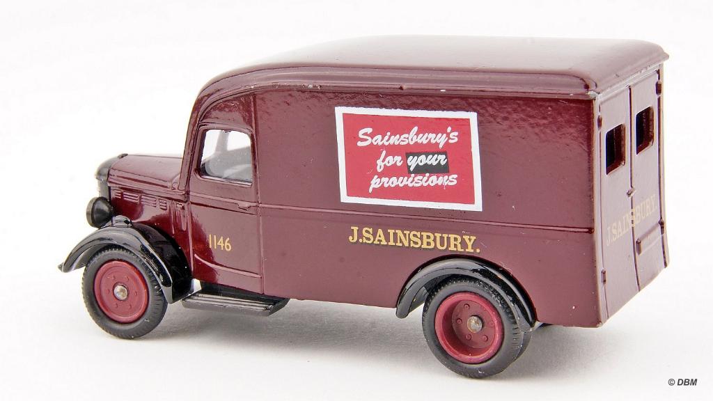 Bedford 30CWT Van 1950, Sainbury's - Lledo, Days Gone, Hobby en Vrije tijd, Modelauto's | Overige schalen, Ophalen of Verzenden