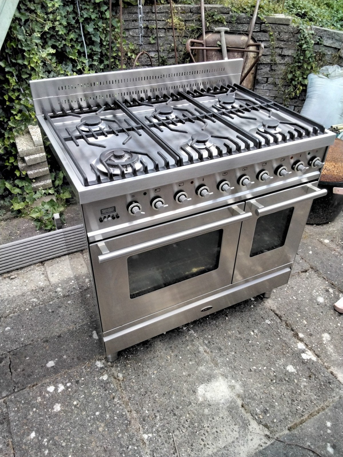 Boretti Fornuis - Luxe Gasfornuis met Dubbele Oven - 90 cm, Witgoed en Apparatuur, Fornuizen, Ophalen, Gebruikt, 60 cm of meer