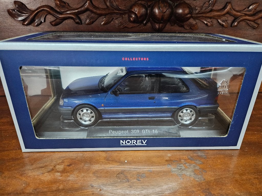 Norev Peugeot 309 GTI 16 1991 1/18 in ovp, Hobby en Vrije tijd, Ophalen of Verzenden, Zo goed als nieuw, Auto, Norev