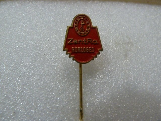 Vintage ZentRa Horloges Speldje/Pin, Ophalen of Verzenden, Gebruikt, Merk, Speldje of Pin