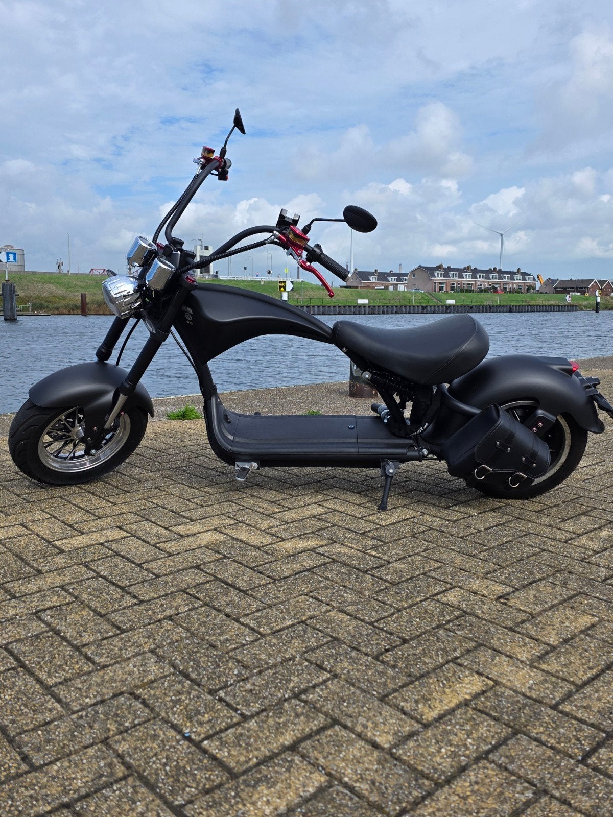 Stoere elektrische Chopper Scooter - mangosteen 2021, Fietsen en Brommers, Ophalen, Zo goed als nieuw, Elektrisch, Overige merken