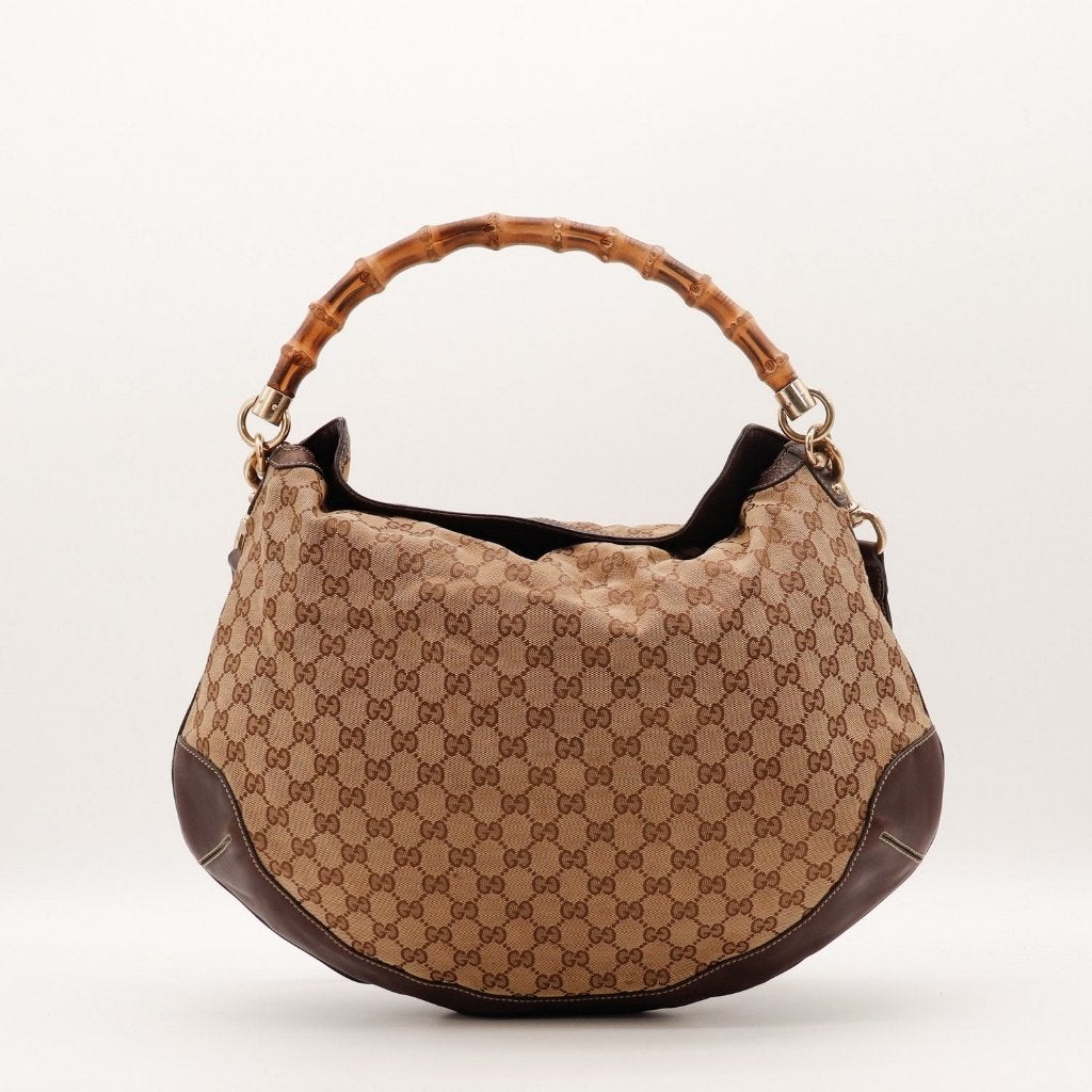 Gucci Peggy Bambou hobotas, Sieraden, Tassen en Uiterlijk, Verzenden, Gebruikt, Zwart, Overige typen