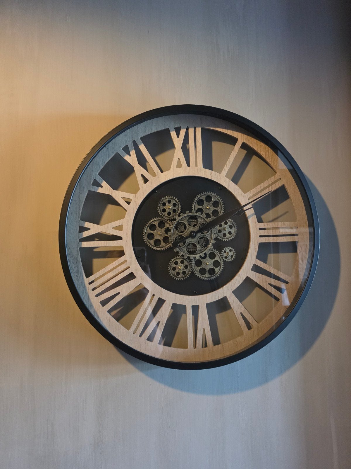 Moderne wandklok met zichtbaar uurwerk - 60 cm, Ophalen