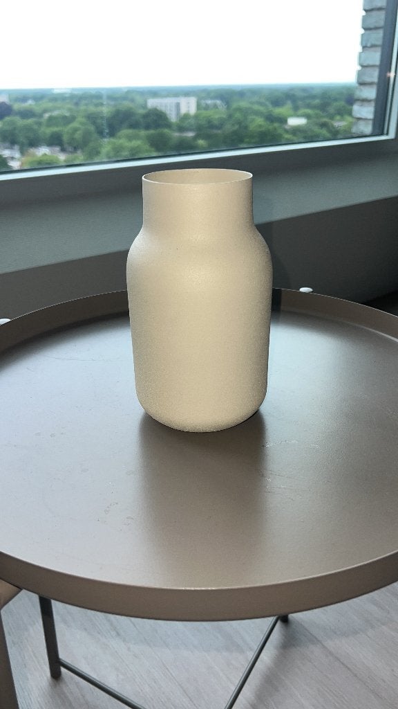 Beige Vase, Ophalen, Overige kleuren, Aardewerk of Porselein, Nieuw