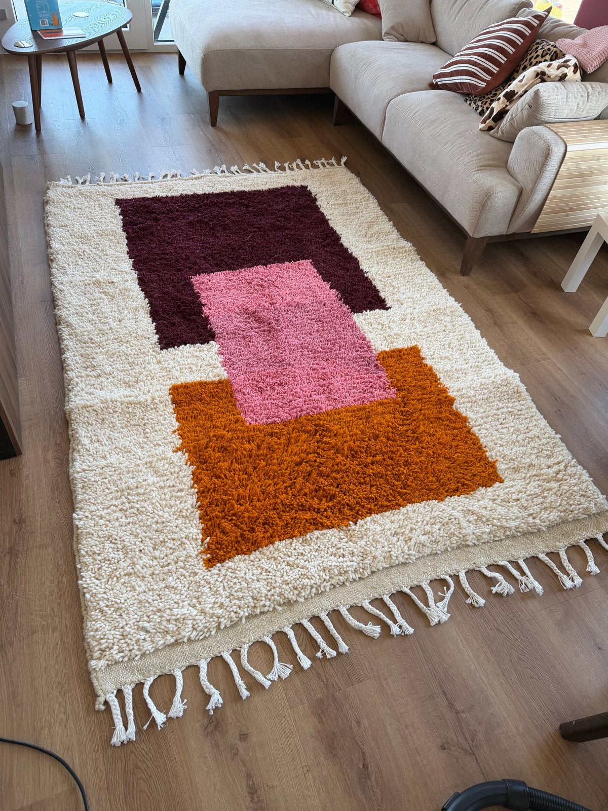 Foto 2 van Nieuw handgemaakt Berber Marokkaans vloerkleed 1.60x2.30m