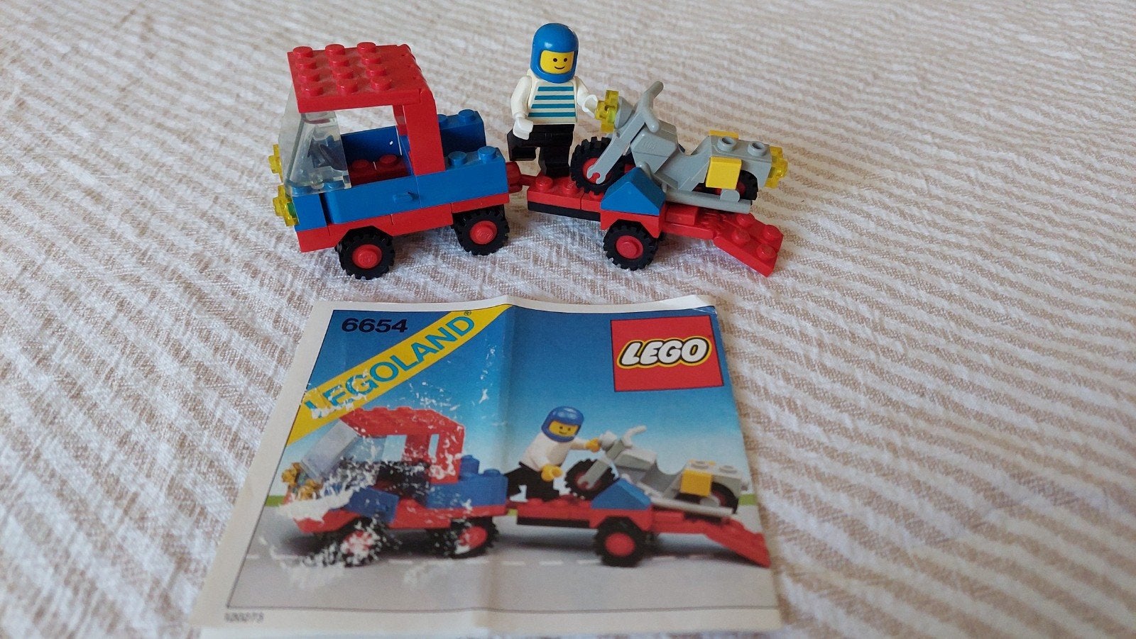 LEGO Legoland 6654 Vrachtwagen met Motor en Bestuurder, Ophalen of Verzenden, Gebruikt, Overige merken