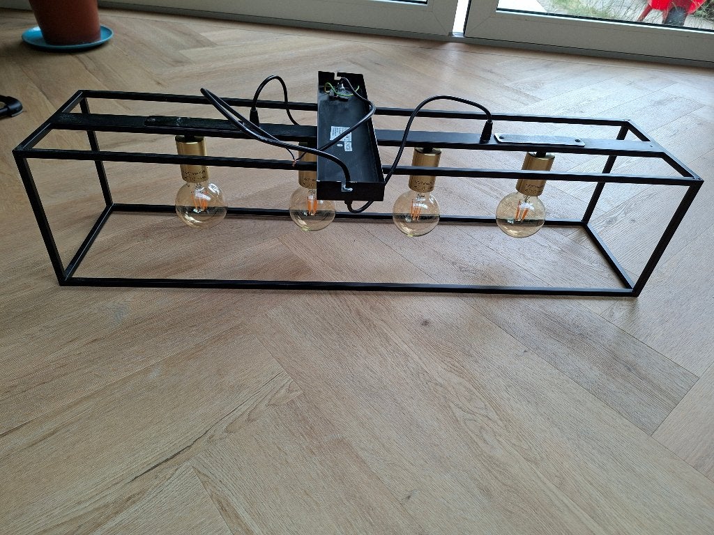 Moderne eettafellamp, hanglamp, Huis en Inrichting, Lampen | Hanglampen, Ophalen, Modern chique, E27 (groot), Zo goed als nieuw