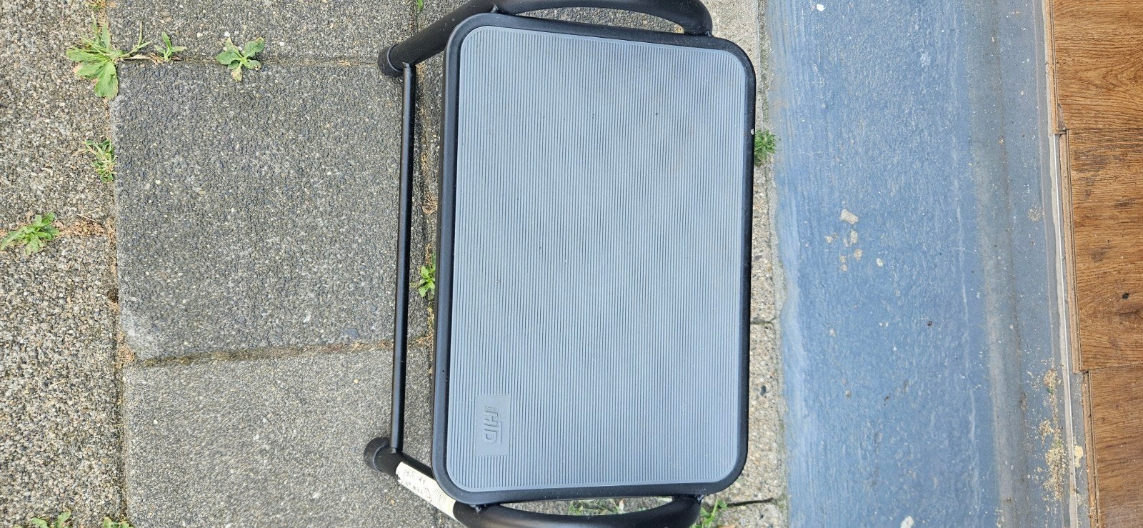 opstap voor de caravan of camper met metalen frame, Caravans en Kamperen, Kampeeraccessoires, Ophalen, Zo goed als nieuw