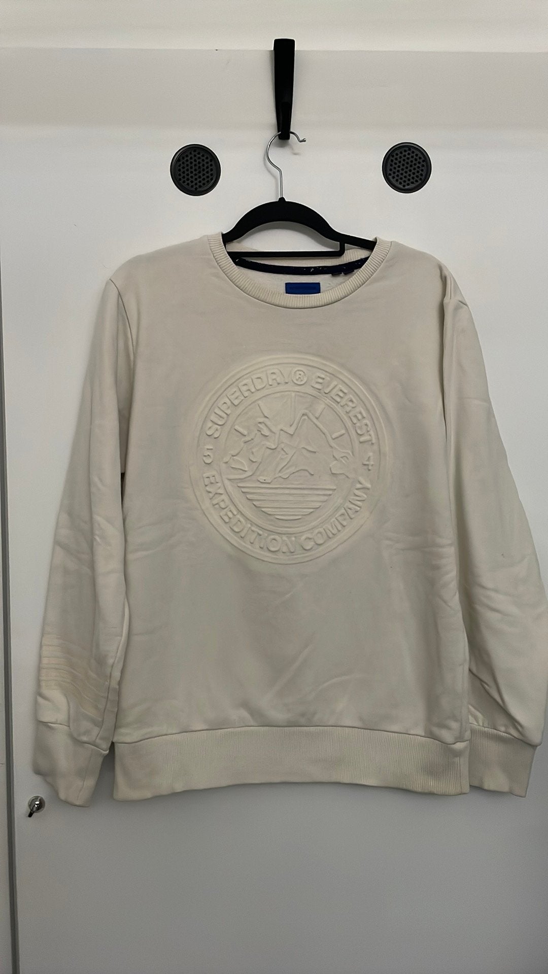 Superdry sweater L, Ophalen of Verzenden, Zo goed als nieuw, Grijs