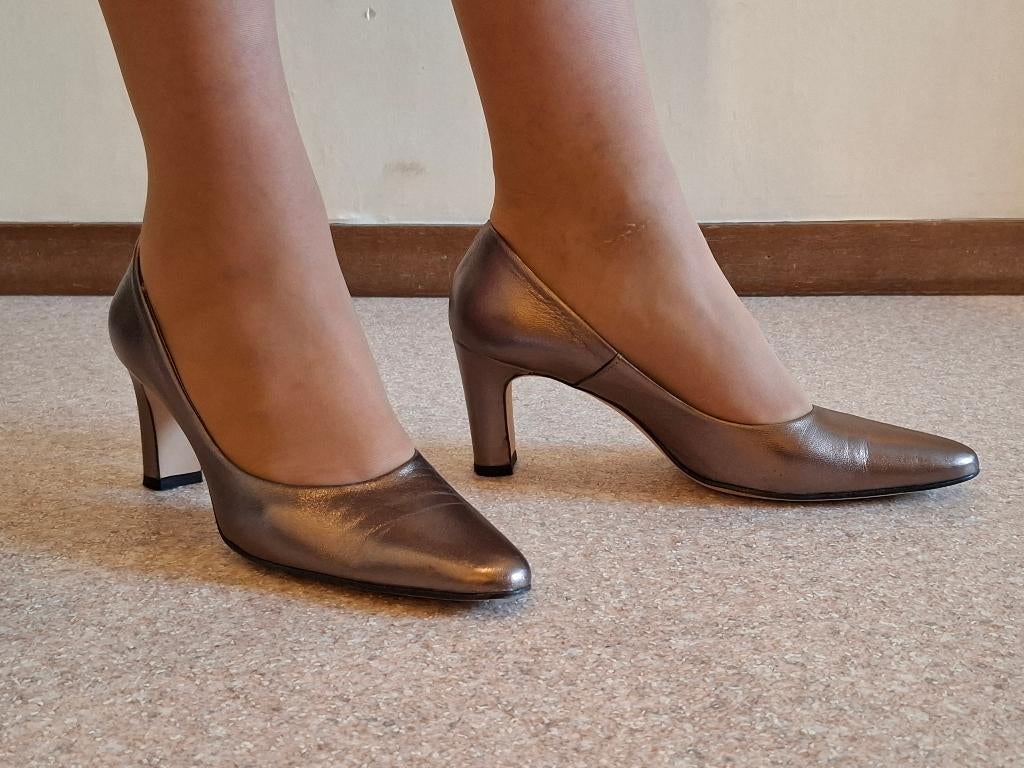 Elegante gouden pumps, Pumps, Overige kleuren, Toscanini, Ophalen of Verzenden