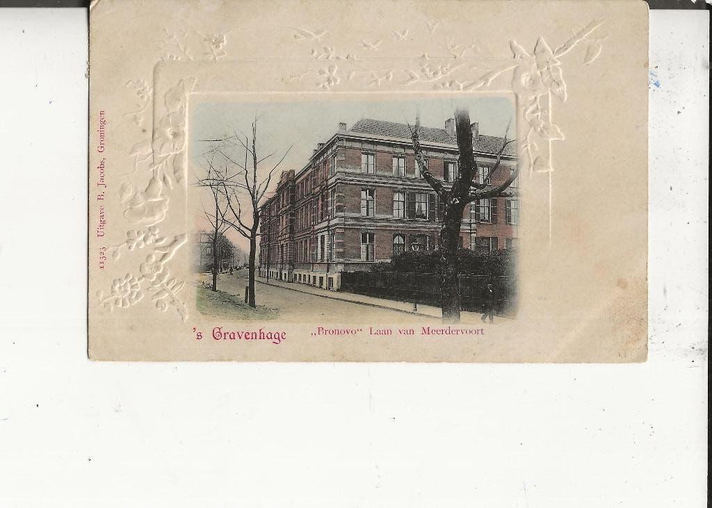 Den Haag Laan v Meerdervoort Bronovo GR Nieubert 17-7- 1903, Ophalen of Verzenden, Voor 1920, Gelopen, Zuid-Holland