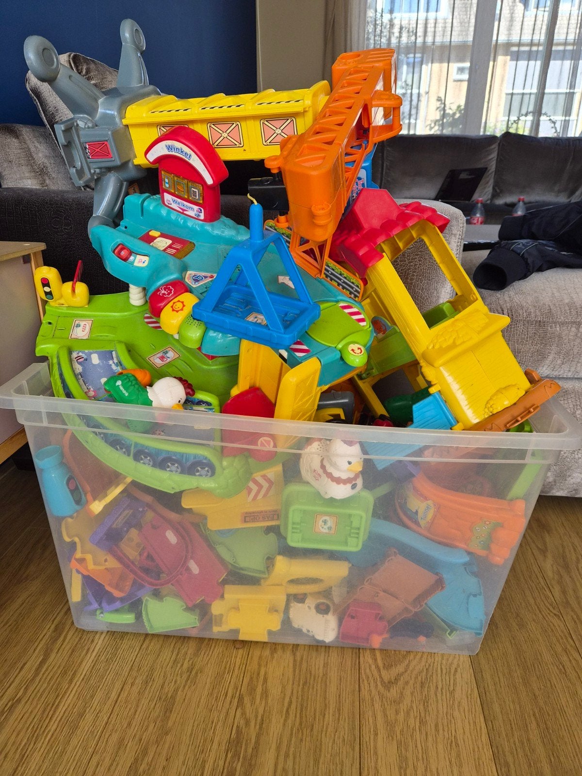 Grote VTech Toet Toet Auto's en zoef zoef dieren, Kinderen en Baby's, Speelgoed | Overig, Ophalen, Gebruikt, Jongen of Meisje