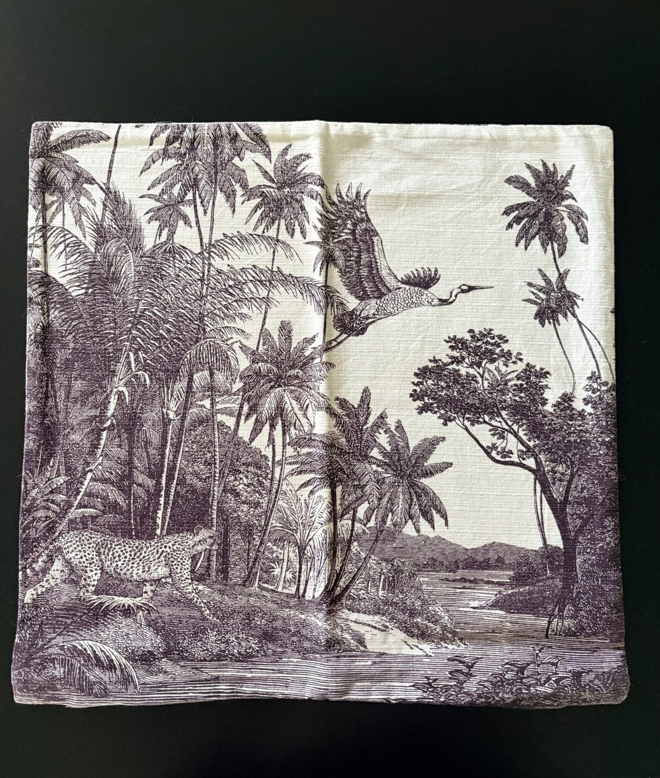 Kussenhoes 50x50 jungle sierkussen, Ophalen of Verzenden, Vierkant