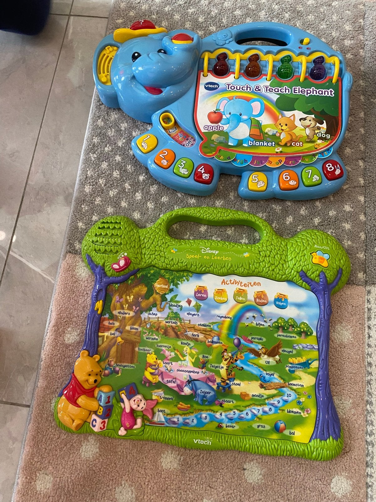 VTech Olifant, Disney Speel- en Leerboek, Bob de Bouwer, Ophalen, Gebruikt, Bouwen, Met licht