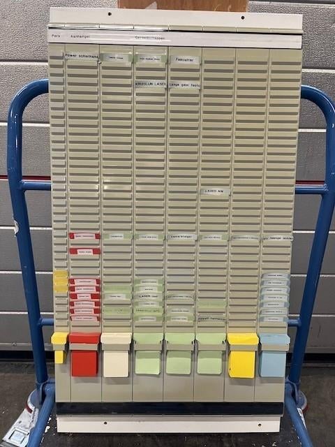 TE KOOP: Planbord / weekorder met kaarten, Ophalen, Gebruikt