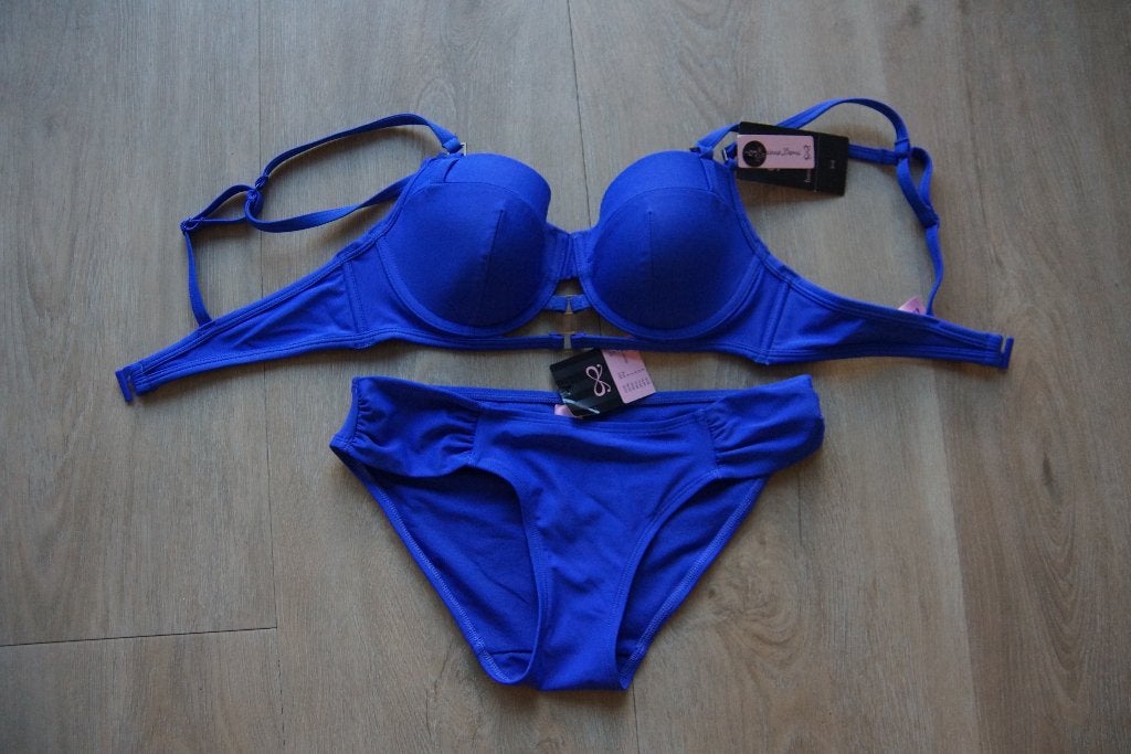 Kobalt blauwe bikini van Hunkemoller 75 B en XS NIEUW, Blauw, Nieuw, Ophalen of Verzenden, Bikini