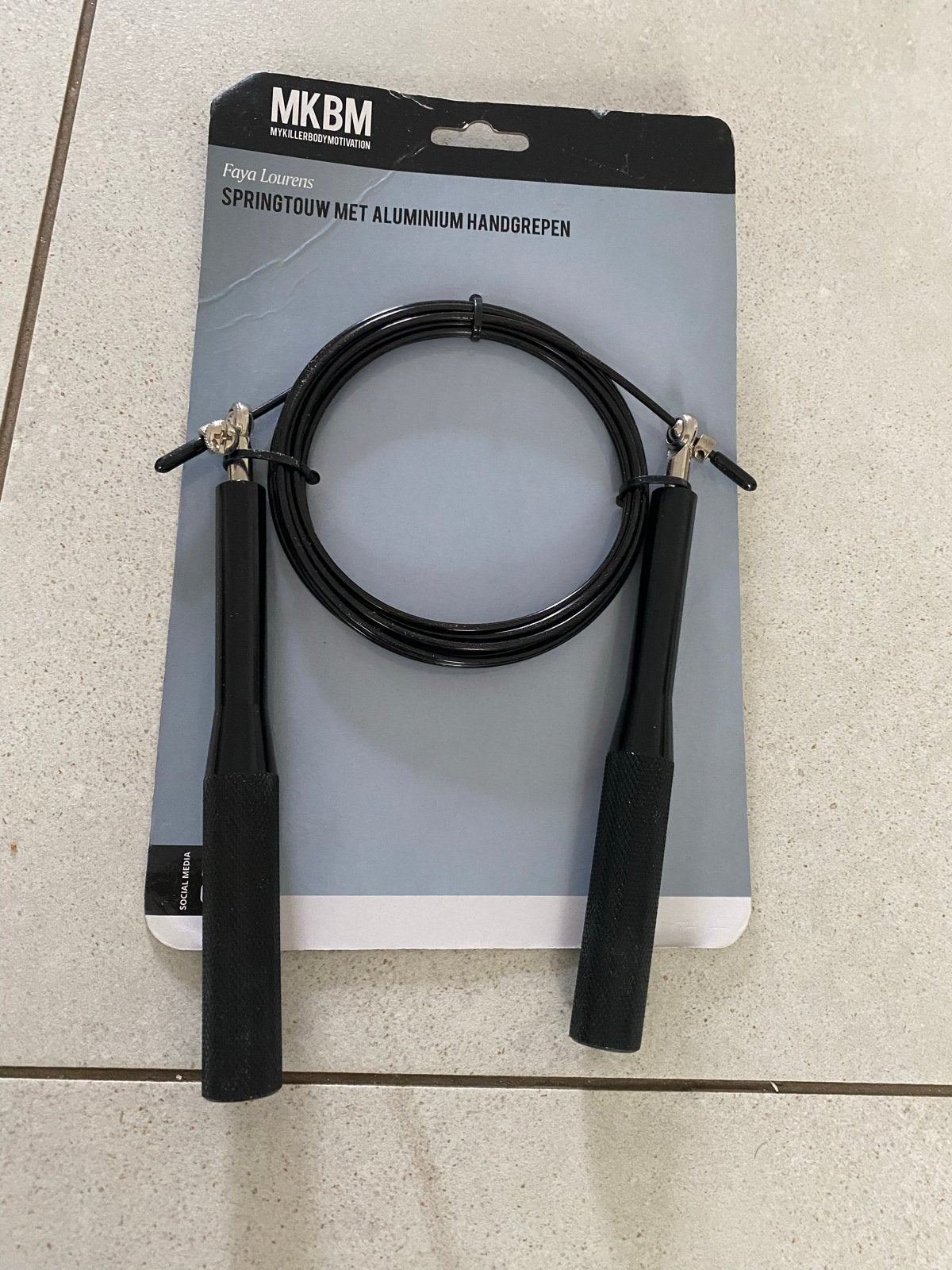 MKBM Springtouw met aluminium handgrepen, Sport en Fitness, Ophalen of Verzenden, Sport-springtouw, Nieuw