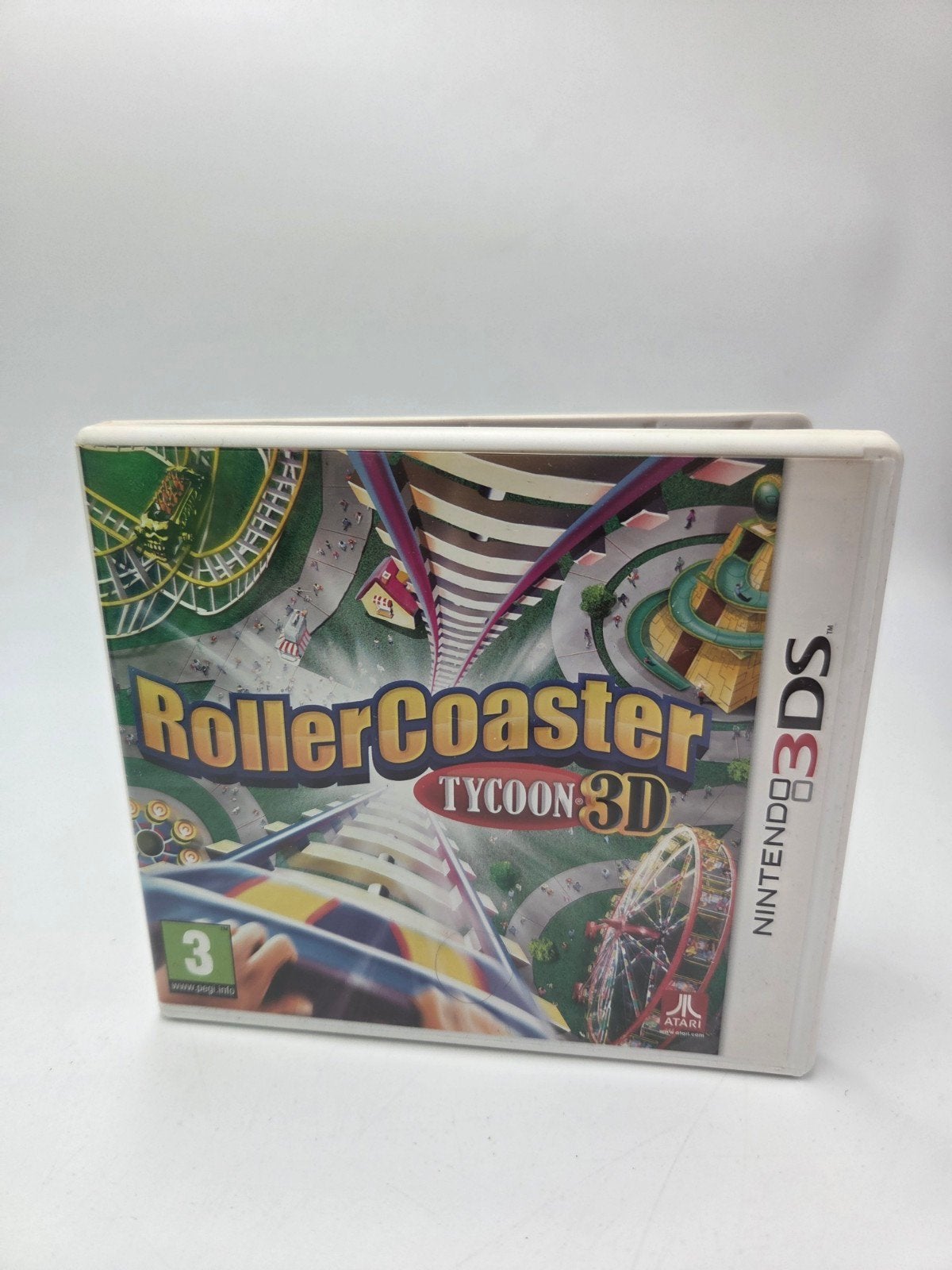 RollerCoaster Tycoon 3D Nintendo 3DS - Pretpark Simulatie, Atari, 1 speler, Ophalen of Verzenden, Zo goed als nieuw