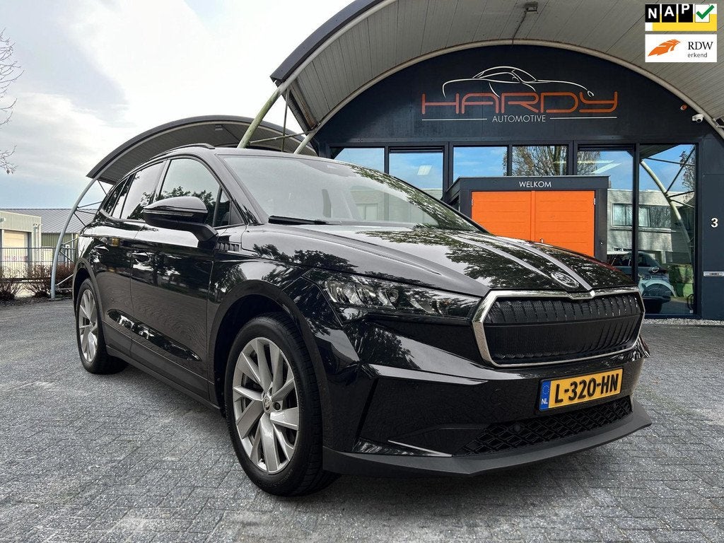 Skoda Enyaq iV 60 Panoramadak Trekhaak Stoelverw Rijklaarpri, Auto's, Skoda, Bedrijf, Te koop, Enyaq, ABS, Achteruitrijcamera