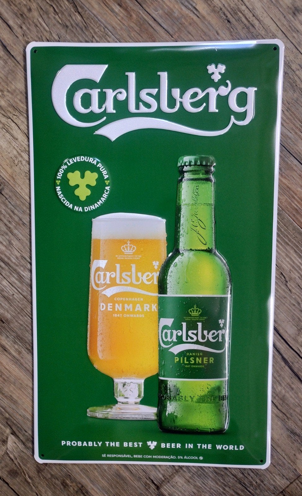 Carlsberg bier reclamebord, Ophalen of Verzenden, Nieuw, Reclamebord, Plaat of Schild, Overige merken