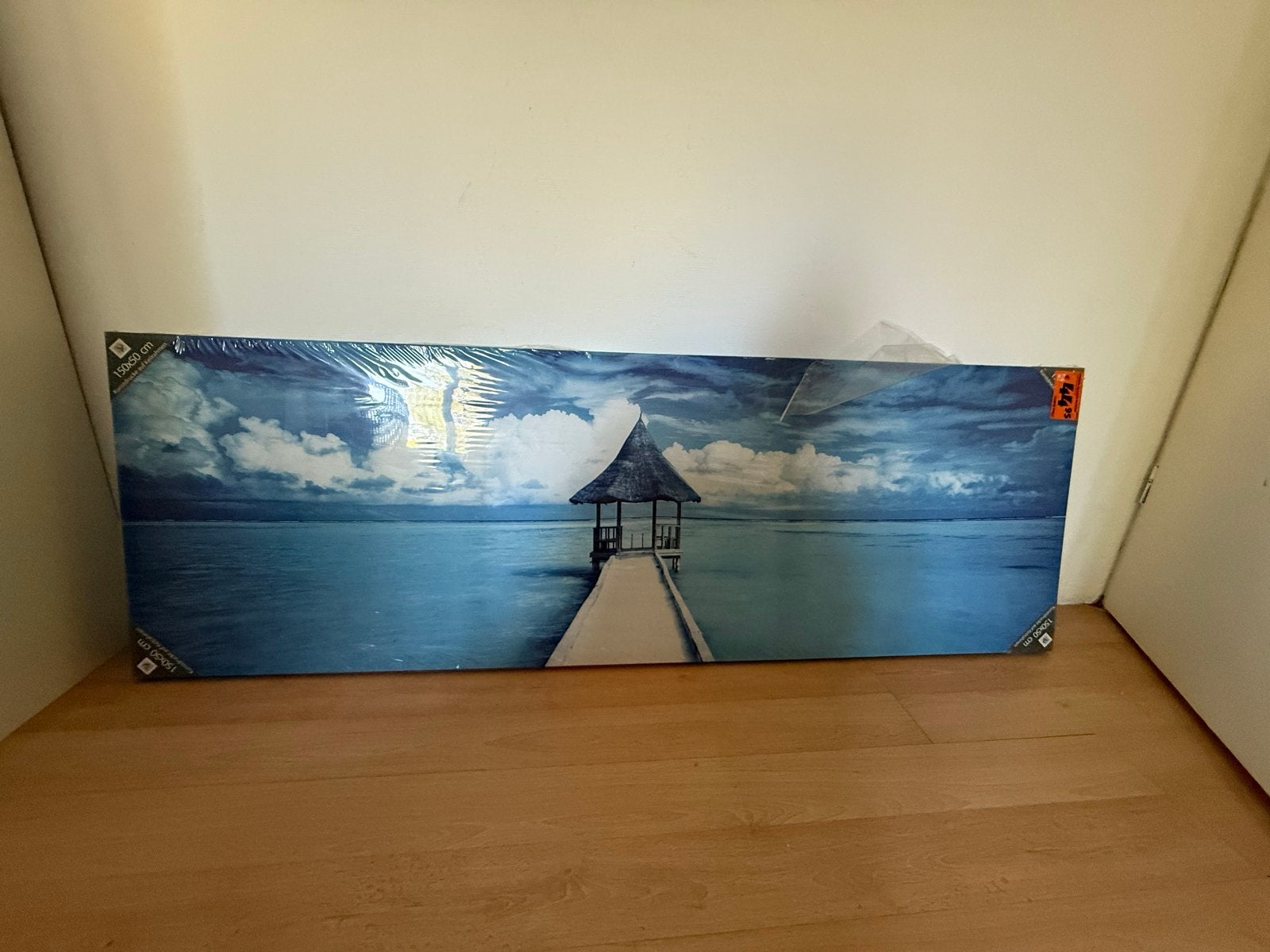 Schilderij Malediven steiger 150x50 cm, Ophalen, 50 – 75, Nieuw, 125 cm of meer