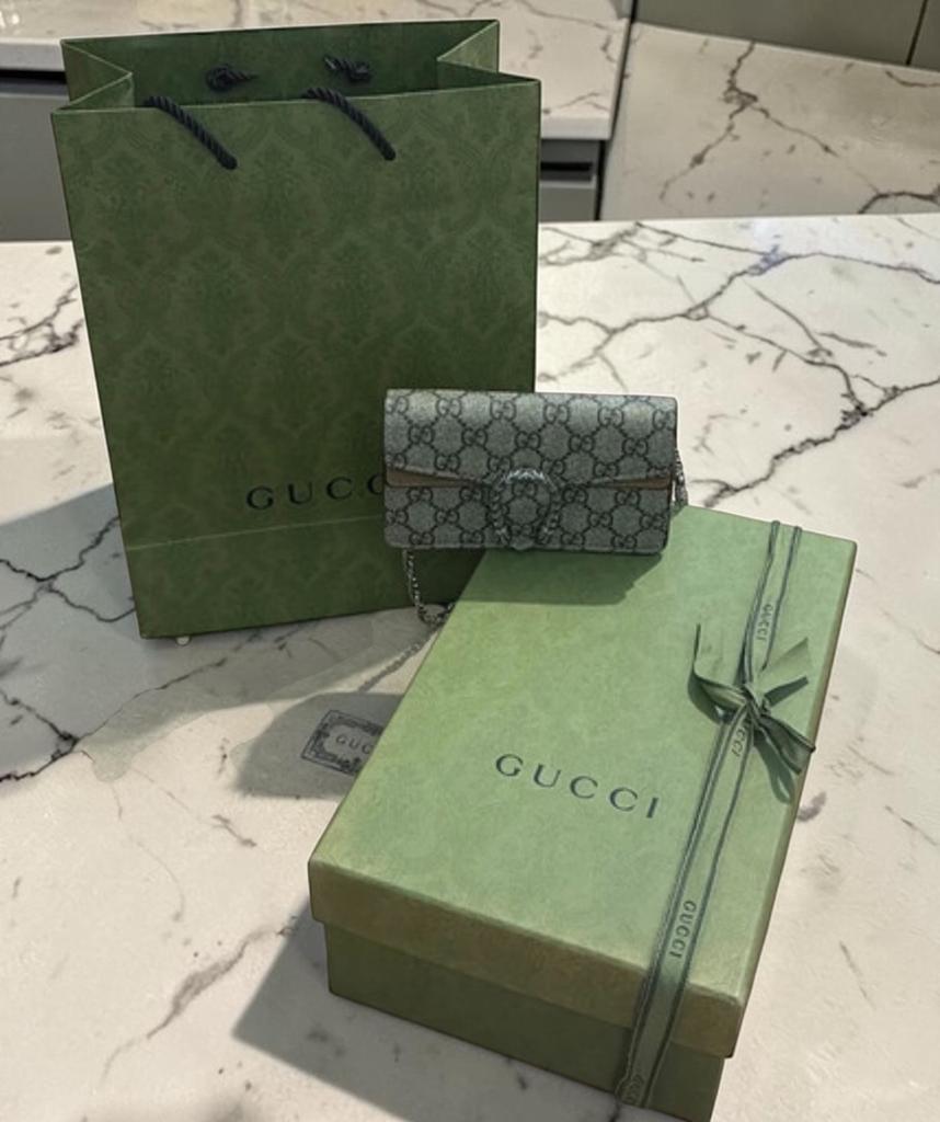 ORIGINEEL Gucci Dionysus Super Mini GG Supreme Tas Nieuw, Verzenden, Nieuw, Beige, Schoudertasje