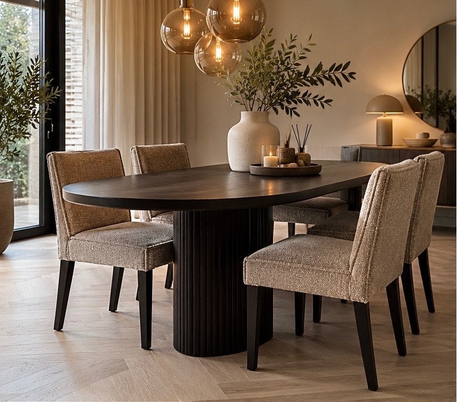 4 eetkamerstoelen BePureHome – €100,- voor de set, Huis en Inrichting, Ophalen, Overige kleuren, Vier, Stof