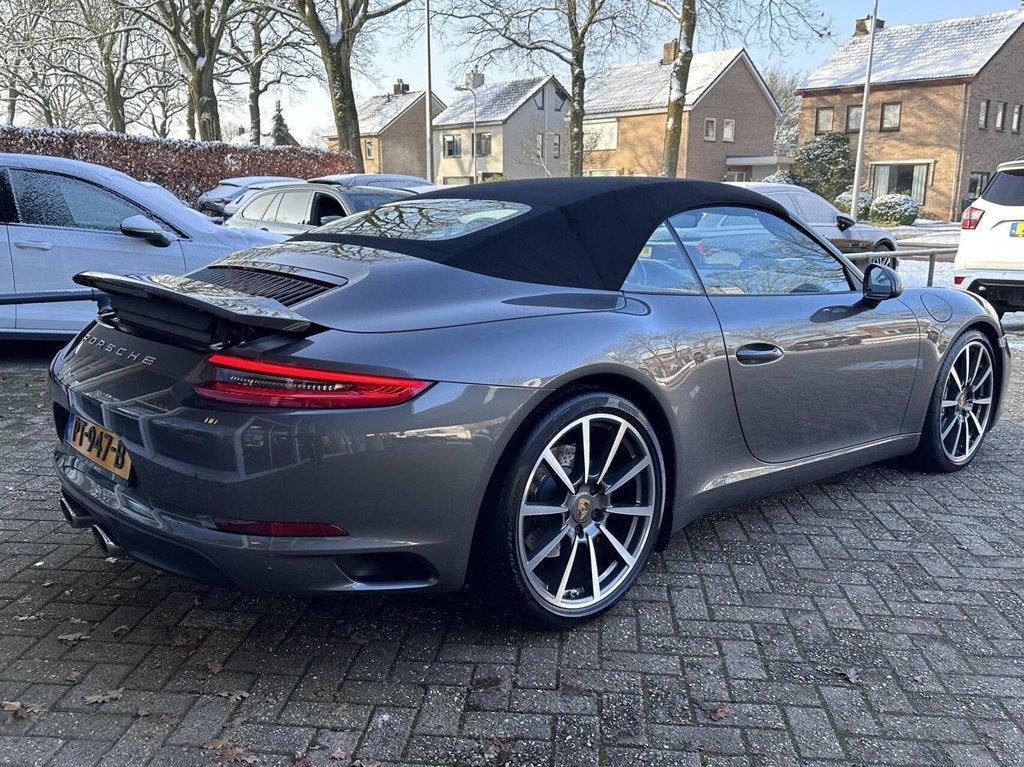Porsche 911 Cabrio 3.0 Carrera NAP! Leer, Sportuitlaat, Blue, Auto's, Porsche, Achterwielaandrijving, Gebruikt, Cabriolet, 4 stoelen
