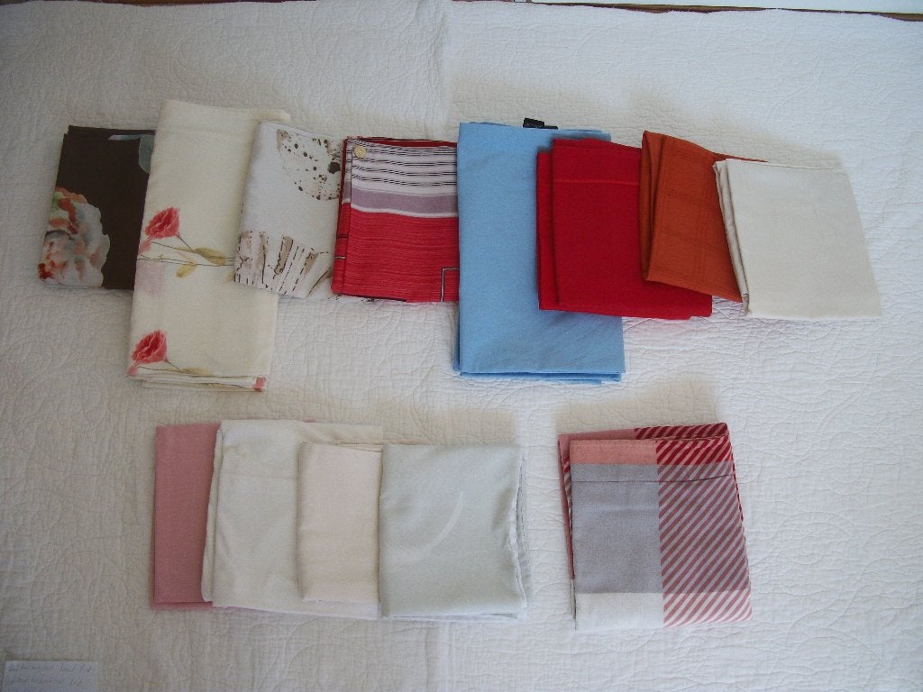 19x Slopen - Creme - Bloemen - Cinderella - zgan - per stuk, Overige maten, Vandyck, Katoen, Ophalen of Verzenden