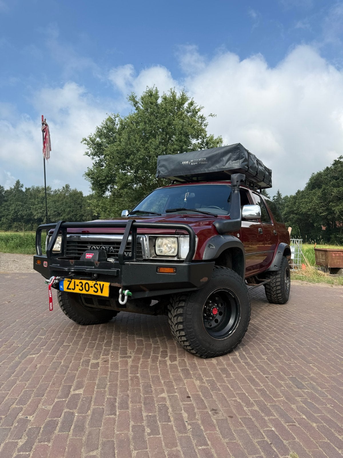 Toyota 4RUNNER 3.0 V6 4WD U9 1991 Rood, Auto's, Toyota, Particulier, Benzine, SUV of Terreinwagen, Handgeschakeld, Origineel Nederlands