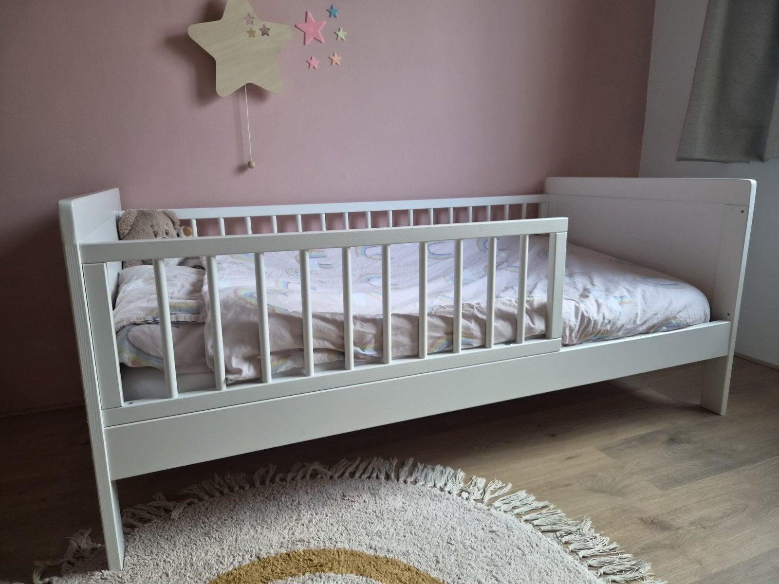 Petite Amélie peuterbed 70x140 – compleet met matras, 70 tot 85 cm, 140 tot 160 cm, Zo goed als nieuw, Ophalen