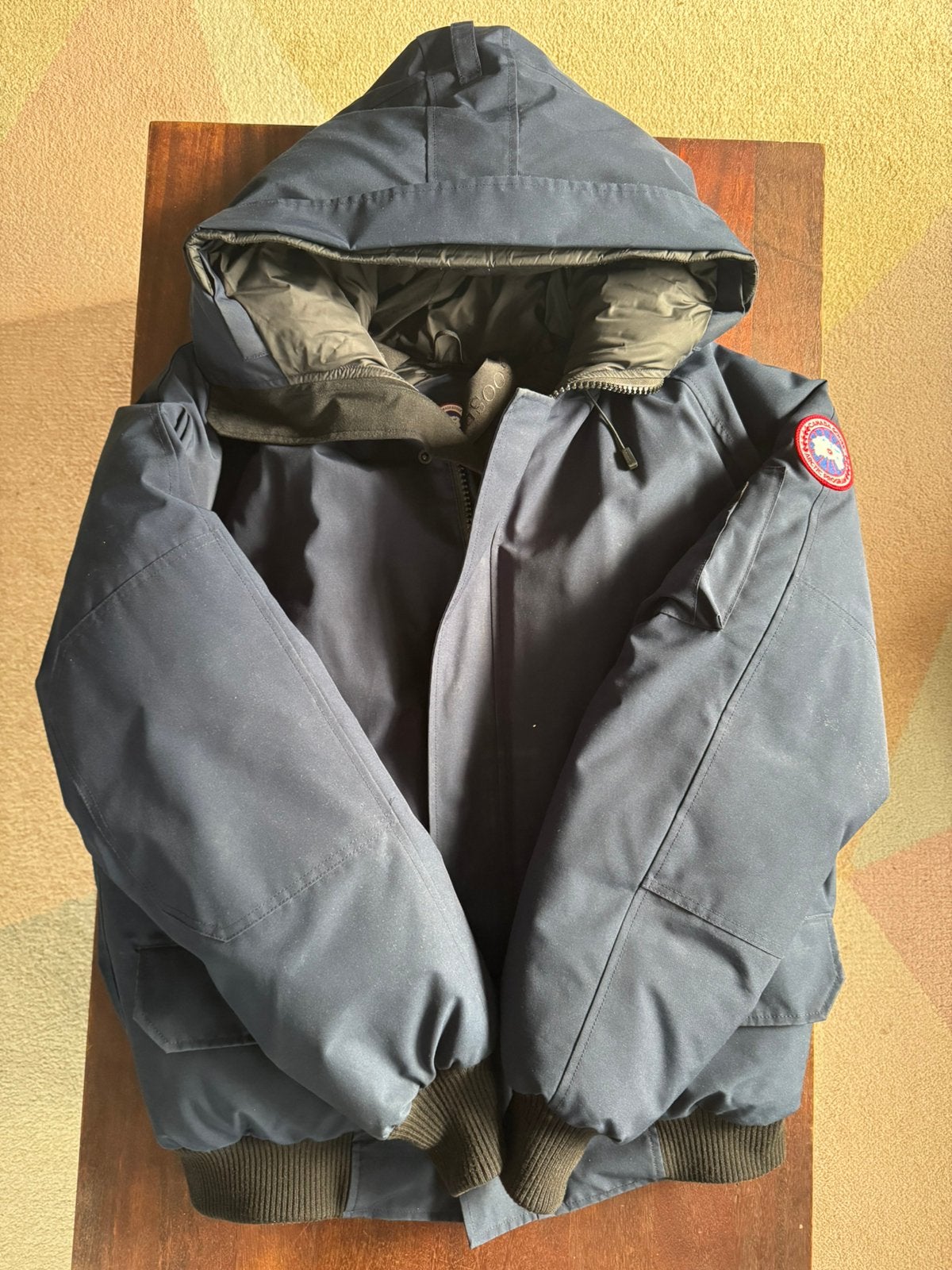Canada Goose Chilliwack Bomber 'Navy Blue', Verzenden, Zo goed als nieuw, Maat 56/58 (XL), Blauw