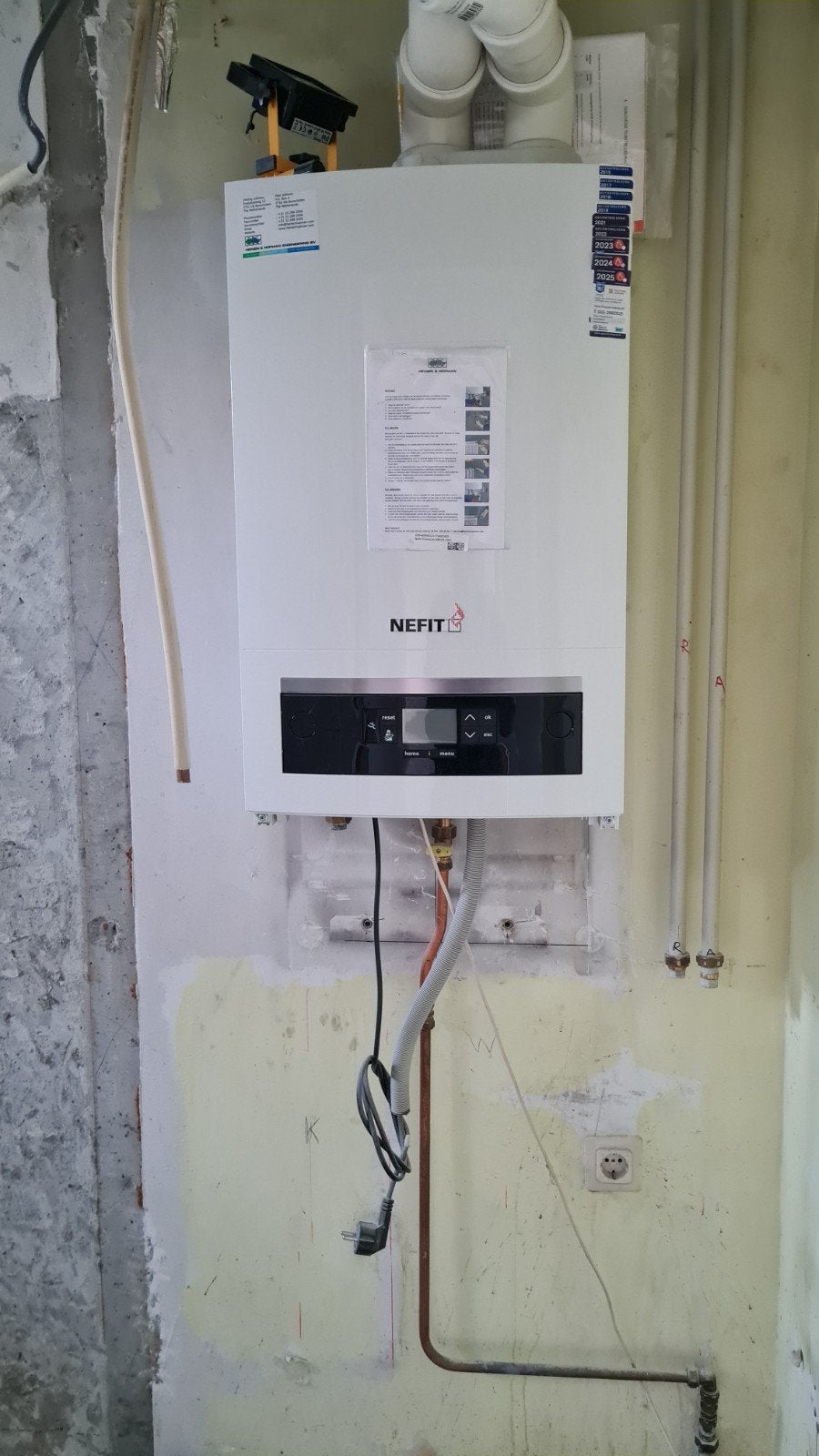 Nefit CV-ketel uit 2014, Ophalen, Gebruikt, Cv-ketel of Combi-ketel, Hoog rendement (Hr)