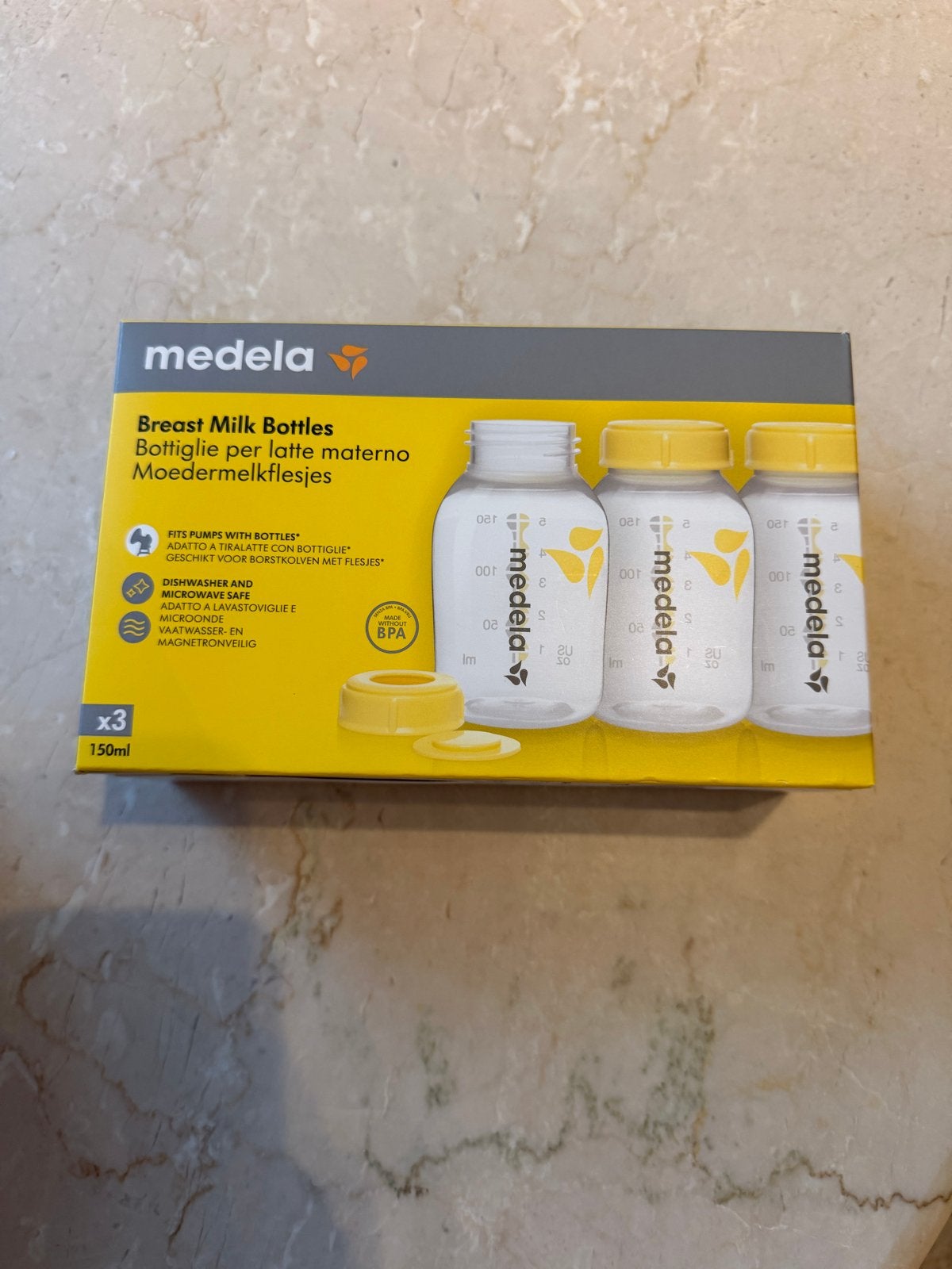 Medela Moedermelkflesjes - 3x 150ml BPA-vrij, Kinderen en Baby's, Ophalen, Medela, Nieuw, Babyfles