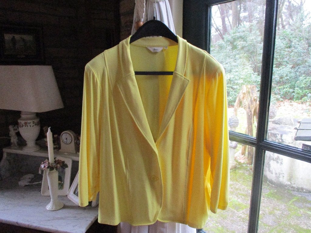 mj/MISS ETAM/vestje/blazer/maat 48 valt als 46 NIEUW!, Verzenden, Nieuw, Miss Etam, Geel