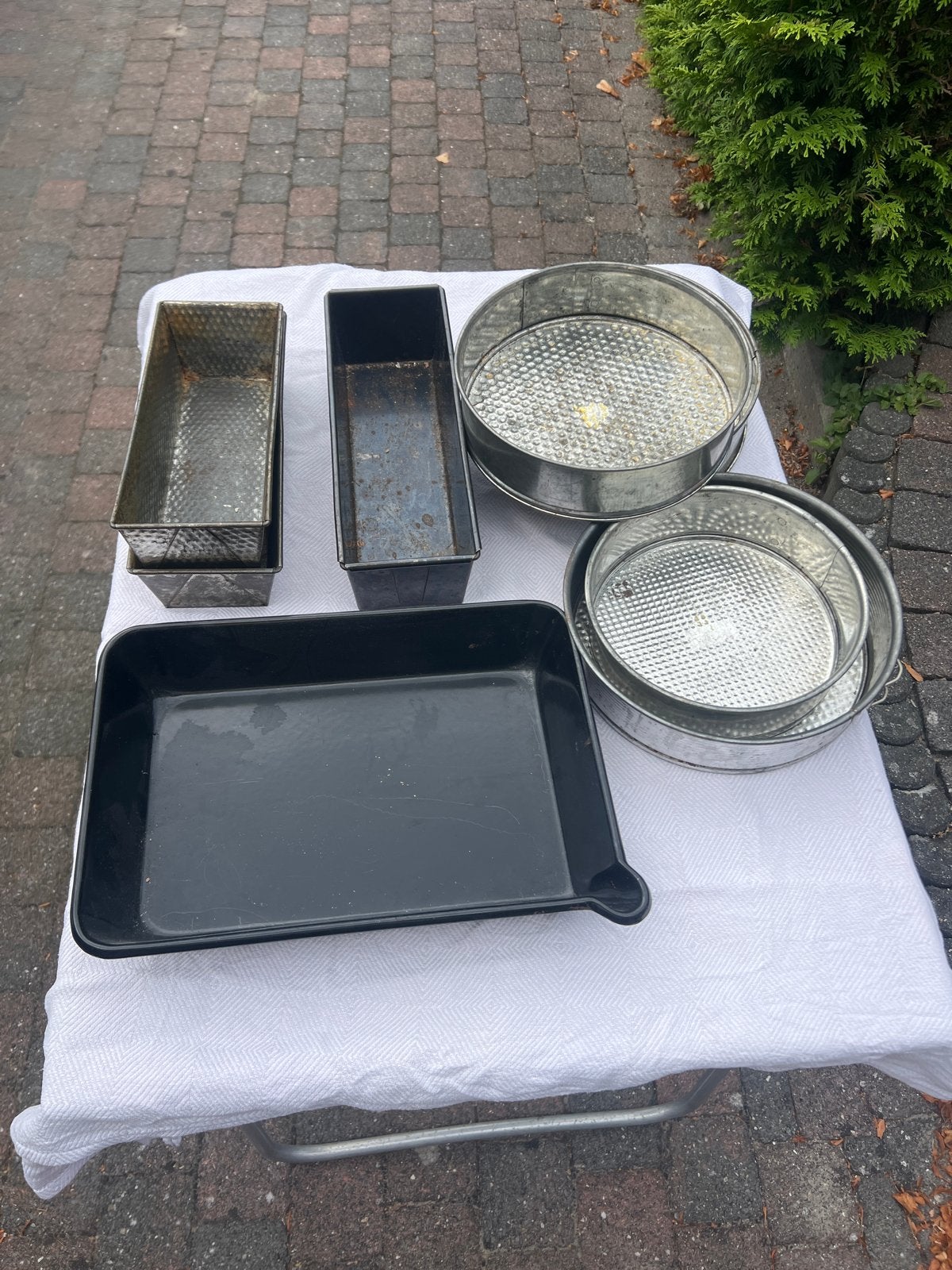 Diverse bakvormen: brood, cake en springvormen, Ophalen, Zilver, Metaal, Overige merken