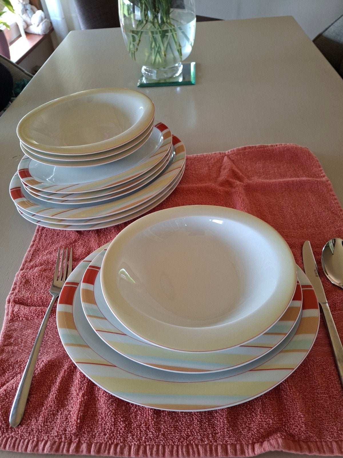 Vintage Seltmann Weiden Servies – 12-delig Retro/Memphis Sti, Antiek en Kunst, Ophalen